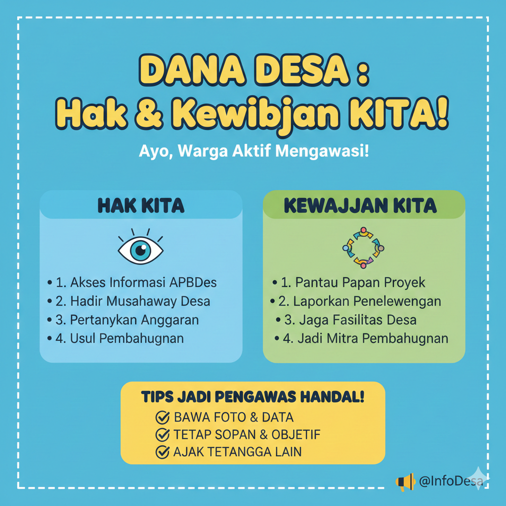 Masyarakat Miliki Hak Kewajiban Terlibat Aktif dalam Pengawasan Dana Desa